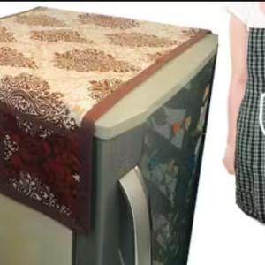 Fridge Cover With Utility Pockets and Apron with Utility Pocket 100% Cotton