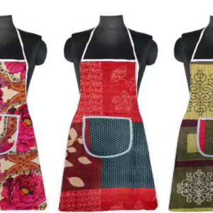 NICASA Kitchen Apron- Waterproof /Oil-Proof - Adjustable Aprons with Pockets for Women Men Washable - Pack of 3 (color As per availibility)