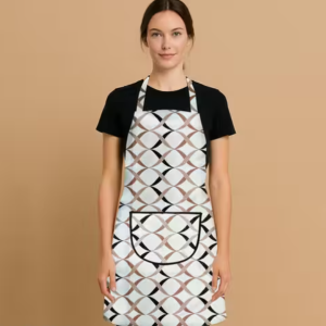 Samridhi Floral print waterproof Ktichen Apron for Women with front pocket, for kitchen, Home , Dusting use.