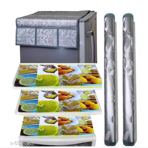 Designer Printed Fridge Cover, Fridge Mats & Fridge Handle Cover