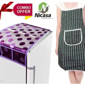 Stylish Fridge Top Cover & Apron (Set Of 2)