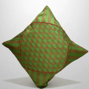 DIPTI Green Banarasi Silk Slub Cusion Cover 5pcs