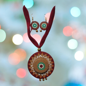 Handmade Terracotta Jewellery Set – Ethnic & Artistic