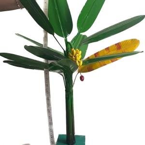 SIMONART AND PRINTING Handmade Wooden Banana Tree – 2 ft Pair Set | Decorative Home & Office Decor
