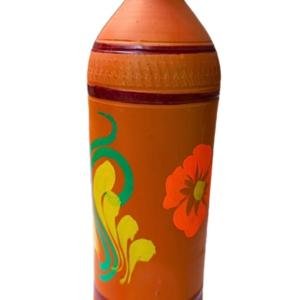 Terracotta Clay Water Bottle – 1 Litre | Handmade Earthen Mitti Water Bottle |