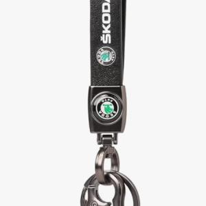 Car Keychain Skoda Premium Leather Keychain Gift For Your Friend Stylish Car Key Holder for Skoda Car Lovers