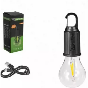 Hanging Camping with Hook Lamp Unbreakable Waterproof with Rechargeable Battery