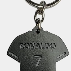 Silverline Cristiano Ronaldo football jersey keychain for boys and girls, football lovers