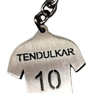 Silverline Sachin Tendulkar cricket Jersey metal keychain for boys, girls & cricket lovers