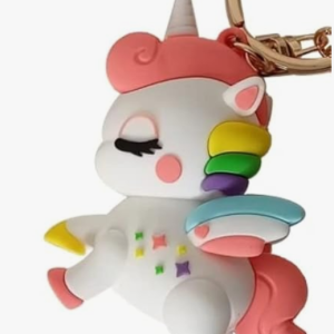 cham Cute Funky Silicone Unicorn Toy and Charm Key