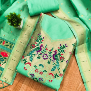 Panzora cotton silk embellished salwar suit material