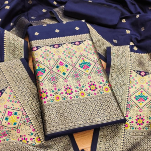 Banarasi silk Unstitched Suit Material