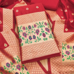 Banarasi silk Unstitched Suit Material