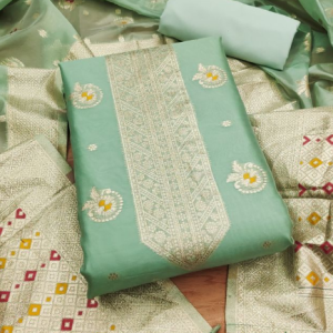 Organza Suit Vol 7 Top banarasi Organza (2:50 M + 0.40 M Sleeve)