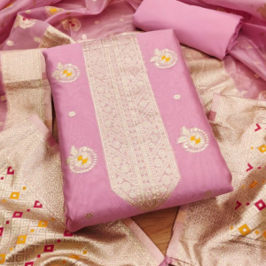 Organza Suit Vol 7 Top banarasi Organza (2:50 M + 0.40 M Sleeve)