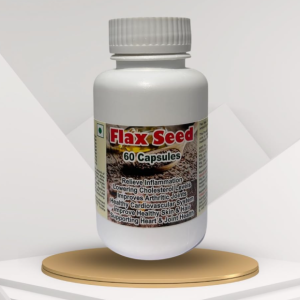 Flax Seed Capsule - 60 Capsules (Get One Bottle 50ml Flax Seed Drops Free)