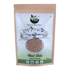 Organic Diet Fresh & Pure Organic Wheat Dalia (Daliya | Bulgar Wheat | Burghul | Fada | Lapsi | Couscous) – 500 g