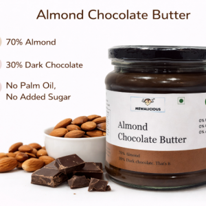 Mewalicious Almond Butter With Dark Chocolate (Plain) (225gm)