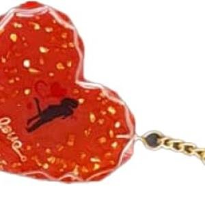 Resin Keychain for Lover Gift, Heart Shape, Red big size 3inch