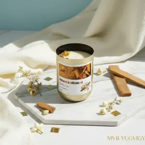 Golden Sandalwood Bliss Aroma Candle