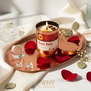Rose Spark in a Copper Metal Luxury Jar