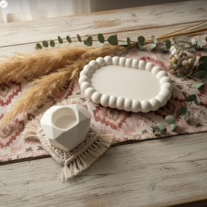 Combo 5 -  bubble tray + Heart Candle Holder