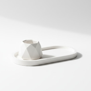 Combo 6 - Trinket tray + octagon Candle Holder