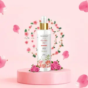 Yogarveda 100% Pure Rose Water Spray 200Ml Alochol Free  Ph Balanced Men And Women