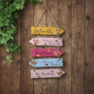 VIBHSA Motivational Quote Decorative Wall Art Mdf Wooden Wall Hanger For Living Room | Bedroom | Gift