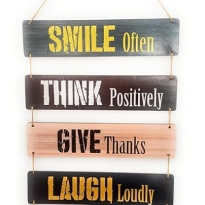 VIBHSA Inspirational Wall Hanging With Positive Quote Wooden Decorative Wall Art|Home Decor Wall Hanger