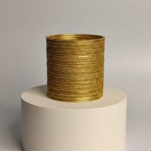 Traditional Metal Bangle/ Churi Set, for Women/Girls with Glitter Work