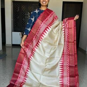 Semi Pattu Sarees With Beautiful Pallu