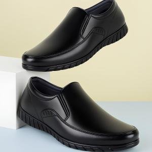 Latest Stylish Men Faux Leather Formal Shoes Without Laces/Office Shoes/Outdoor Shoes For Men's & Boys