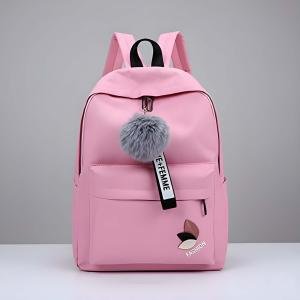 Latest Trendy Women’s Pink Backpack | Lightweight & Durable PU Leather School/College Bag | Adjustable Straps with Dual Handles