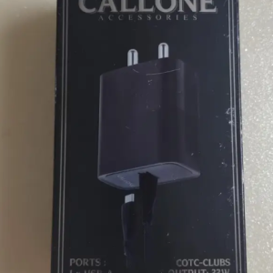Callone Pouch for Mobile charger (Black, Pack of: 1)