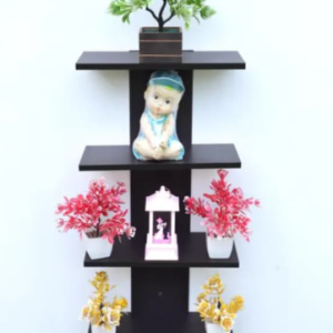 Wooden Wall Hanging Display Shelf for Living Room & Home Décor