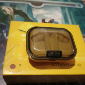 Heyuva No _thing Copy C M F 2025 High Bass Sound Earbuds with Transparent Case (Yellow) Bluetooth without Mic