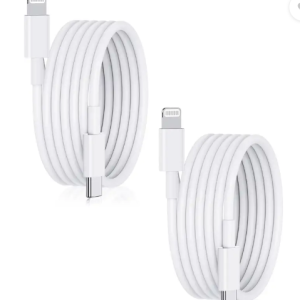 Ubee USB C to Lightning Cable 1M iPhone Fast Charger Cable 14/13/12/11 (Pack of 2) USB Adapter