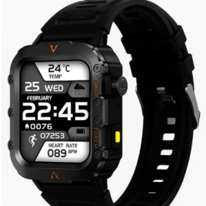 AVR Q11 Smart Watch | 1.95 Infinite Display with Magnetic Charging (Black) Smartwatch  (Black Strap