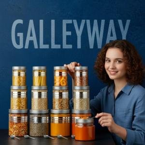 Silverline 12 piece Airtight Kitchen Storage Containers