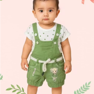 Bublee Dublee Kids Dungarees Half Sleeves