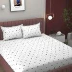 Homdazal glace cotton fiited bedsheet
