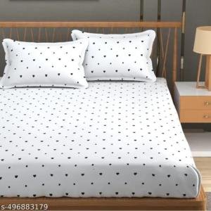 Homdazal glace cotton fiited bedsheet