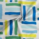 Color Lines Elastic Fitted Single Bed 100% Cotton Soft Bedsheet with 1 Pillow Cover