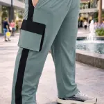 Men’s Navy Blue BMW Inspired Cargo Track Pants