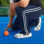 ADAAISTIC Sports Navy Blue Dual-Stripe Sports Track Pants