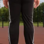 ADAAISTIC Sports Navy Blue Dual-Stripe Sports Track Pants