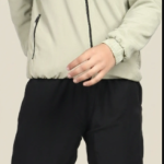 Green Polyester Blend Lycra Blend Fleece Regular Track Suit For Men