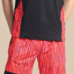 Red Lycra Blend Polyester Blend Regular Track Suit For Men