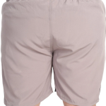 Grey Lycra Blend Polyester Elasticated Color Block Shorts For Men